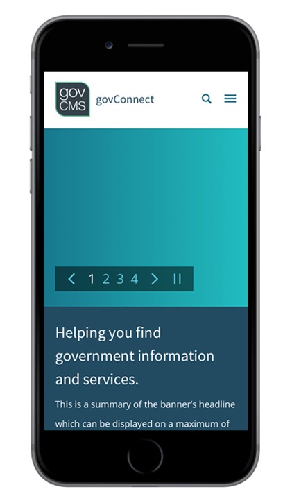 GovCMS - Mobile - Top Fold