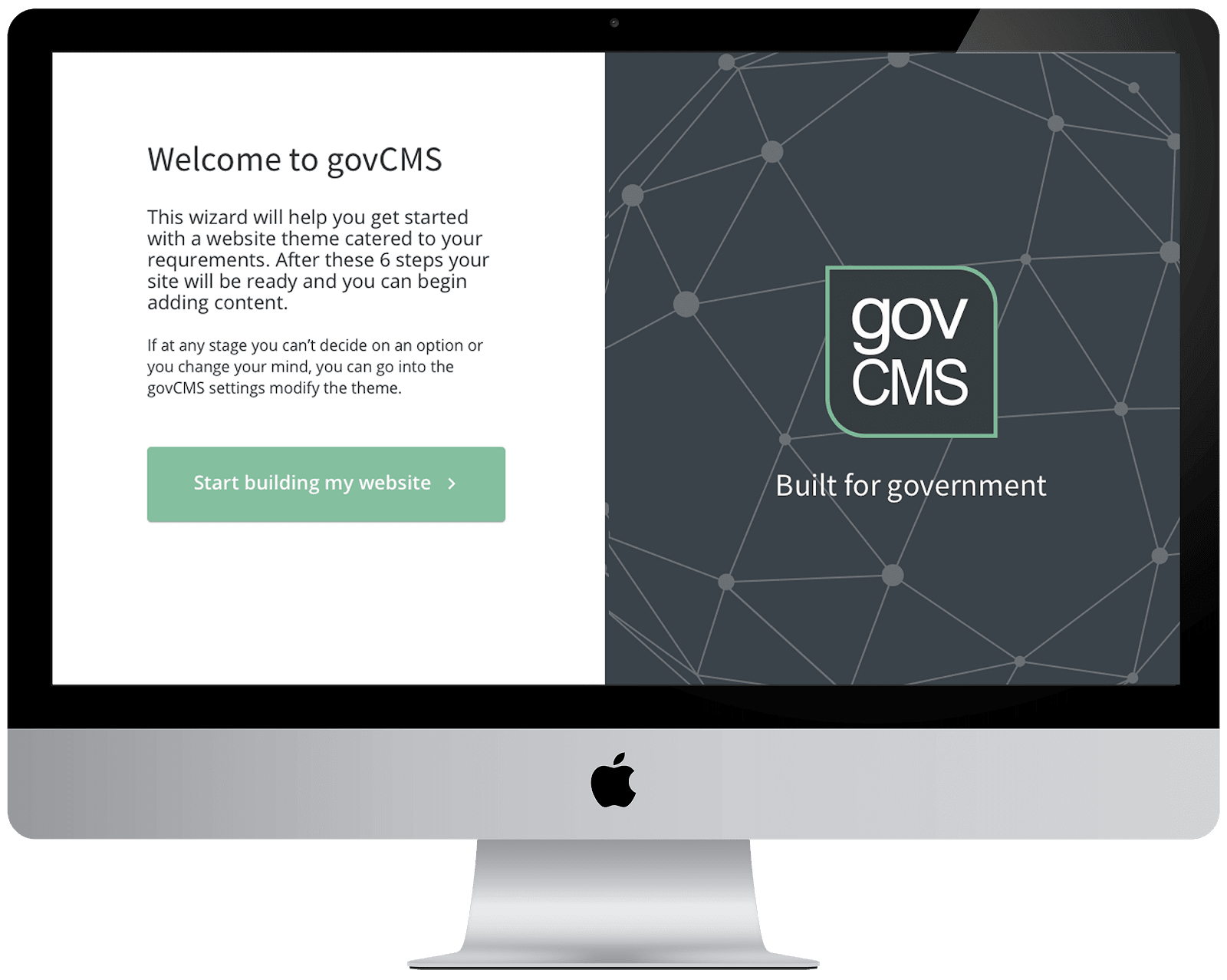 Lowering the barrier to govCMS — a visual whitepaper
