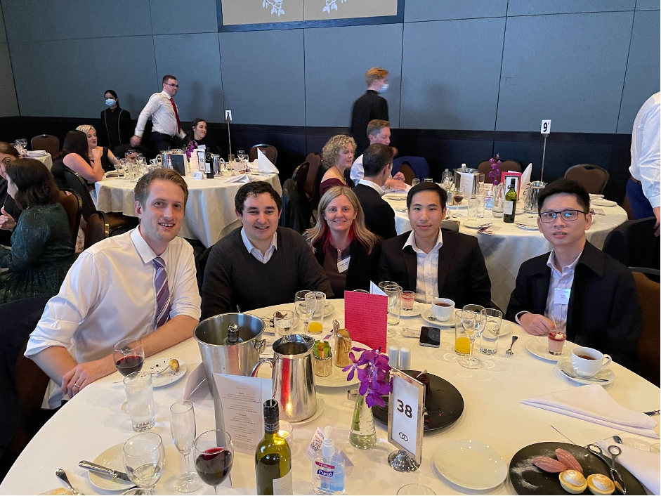 Photo of Alan, Steven, Phillipa, Ming and Sonny at Tech Diversity Awards 2022 taken by Con