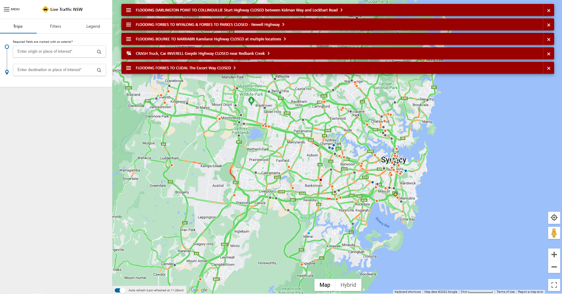 Live Traffic NSW Screenshot